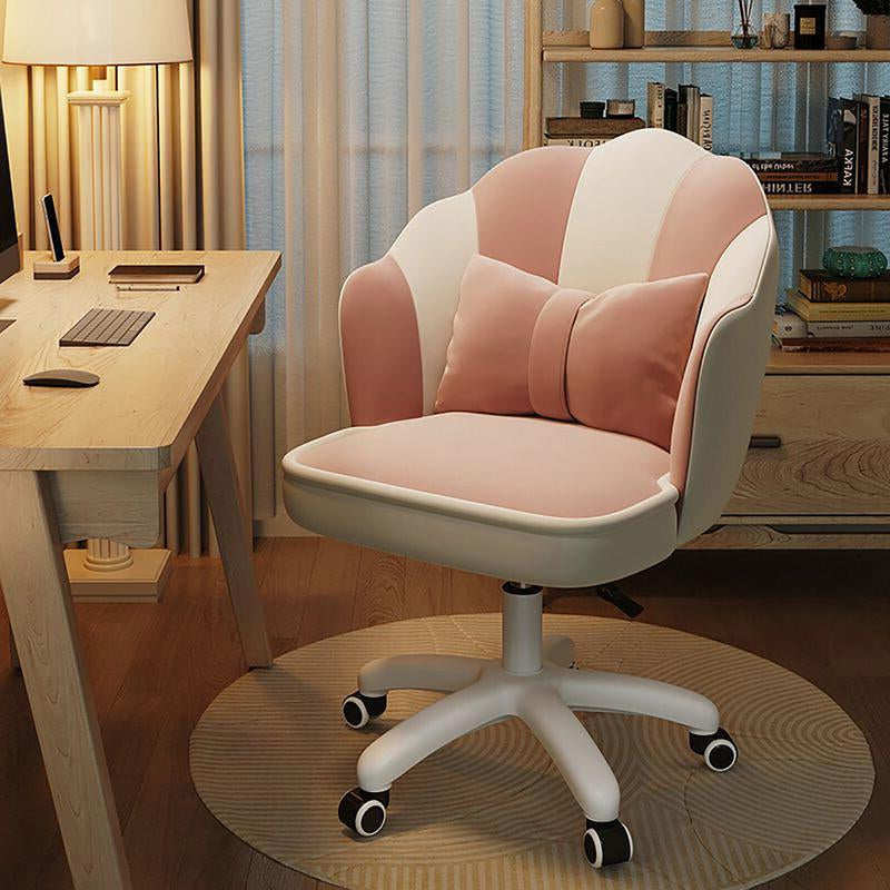 【Dealsforyoudays】Makeup Chairs Vanity Chair Office Chair Cute Petal Desk Chair, Modern Fabric Home Butterfly Chairs Height Adjustable Chair Computer Chair