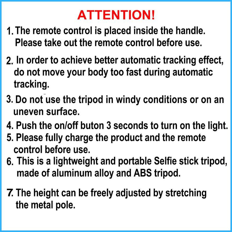 360-Rotatable Selfie Stick Tripod Remote, Rechargeable Smart Face Tracking Tripod with 2 Fill Light, Auto Face Tracking Phone Holder for Vlog, Camera Stand, Tripod Stabilizer, Tripod Ring, Smartphone Vlogging Kit