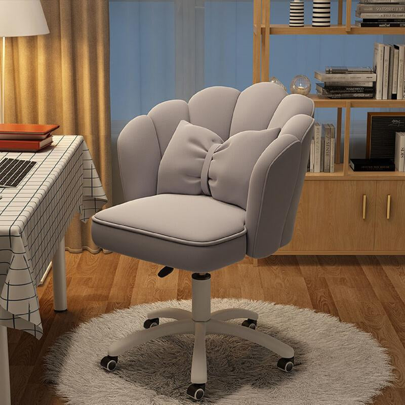 【Dealsforyoudays】Makeup Chairs Vanity Chair Office Chair Cute Petal Desk Chair, Modern Fabric Home Butterfly Chairs Height Adjustable Chair Computer Chair