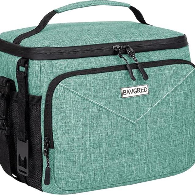 Premium Insulated Lunch Bag for Women Men - 9L Leakproof Lunch Box Soft Cooler Tote Bag with Adjustable Shoulder Strap for Work Picnic Beach - Large Capacity 9L