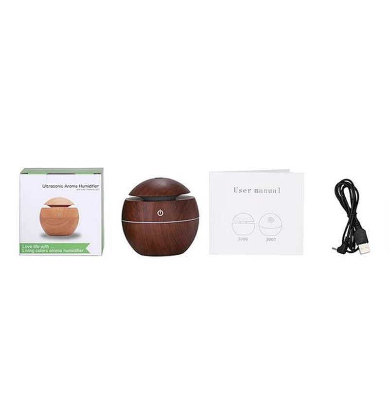 NEW Cool Mist 130Ml LED Ultrasonic Colors Light and Portable Humidifier Diffuser Baby Cute Aroma Humidifier