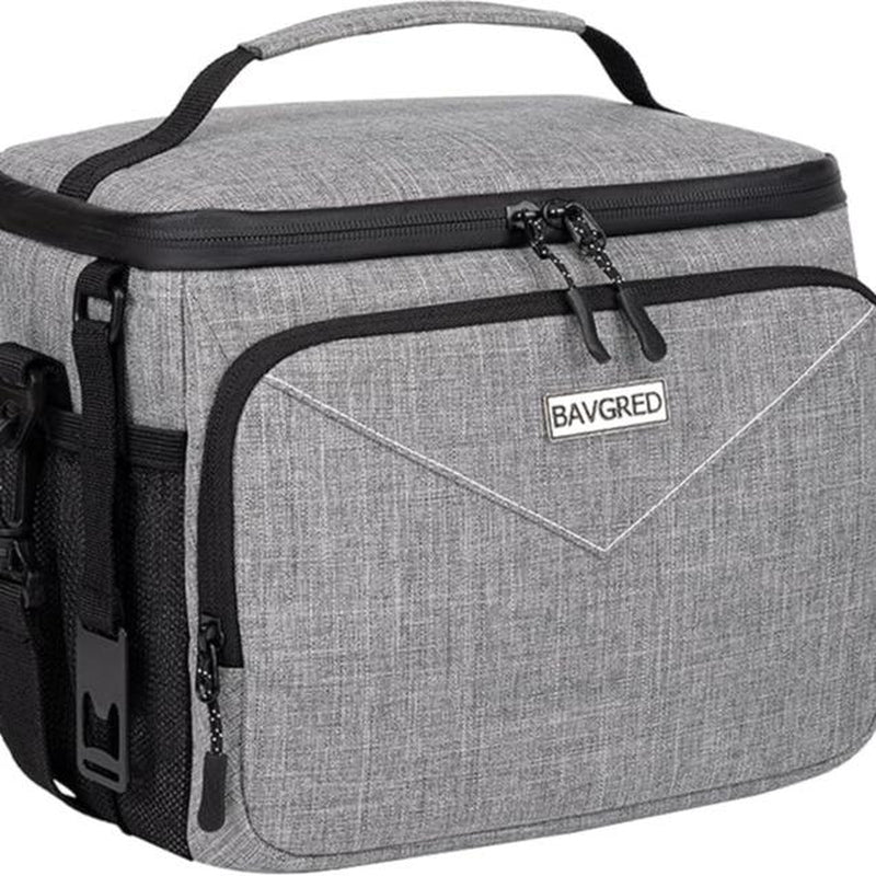 Premium Insulated Lunch Bag for Women Men - 9L Leakproof Lunch Box Soft Cooler Tote Bag with Adjustable Shoulder Strap for Work Picnic Beach - Large Capacity 9L