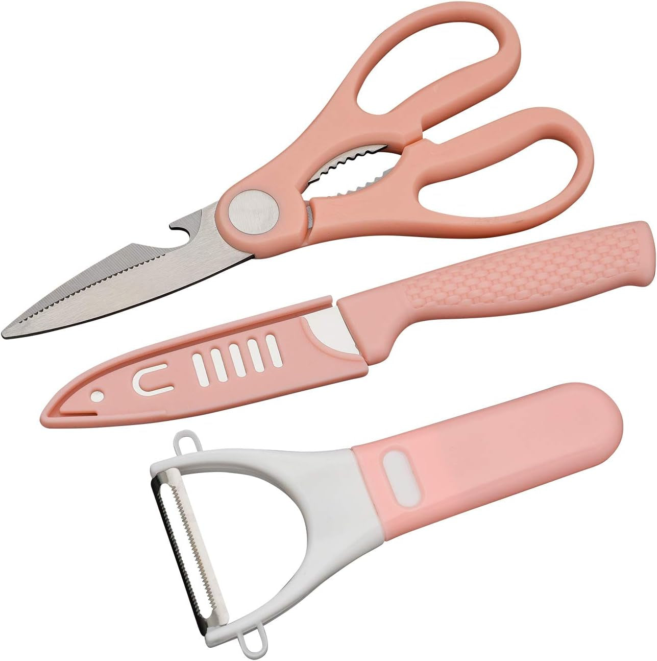 Heavy-Duty Kitchen Scissors for General Use - Left-Handed Black Shears for Adults, Sharp Utility Scissors for Food Preparation