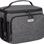 Premium Insulated Lunch Bag for Women Men - 9L Leakproof Lunch Box Soft Cooler Tote Bag with Adjustable Shoulder Strap for Work Picnic Beach - Large Capacity 9L
