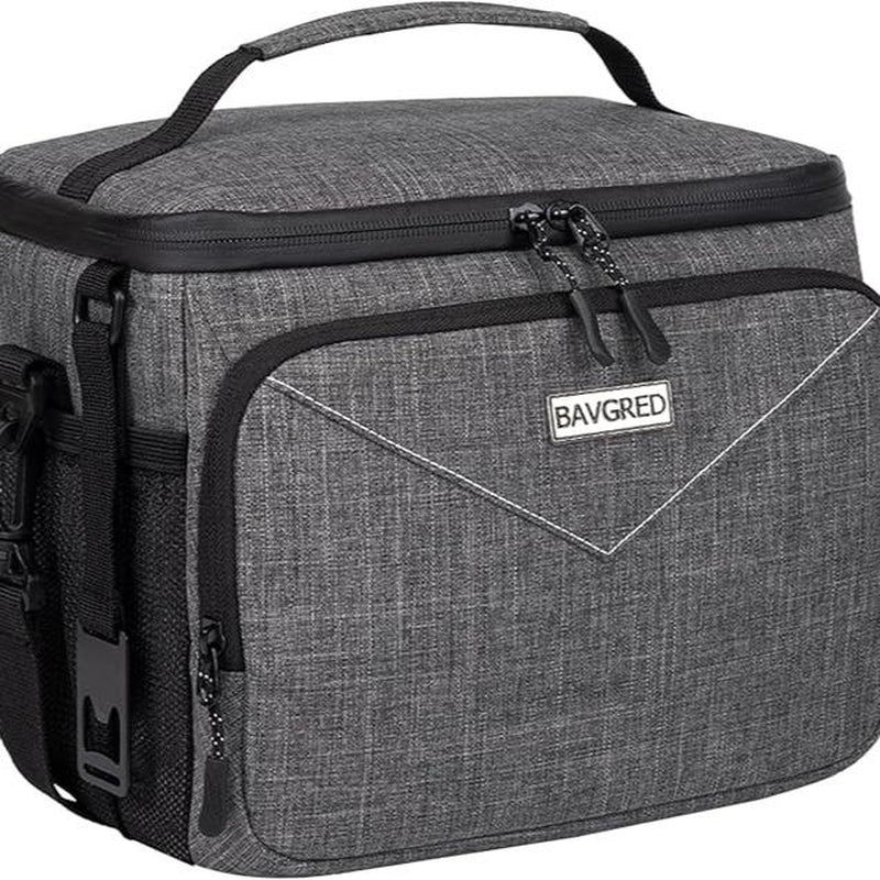 Premium Insulated Lunch Bag for Women Men - 9L Leakproof Lunch Box Soft Cooler Tote Bag with Adjustable Shoulder Strap for Work Picnic Beach - Large Capacity 9L