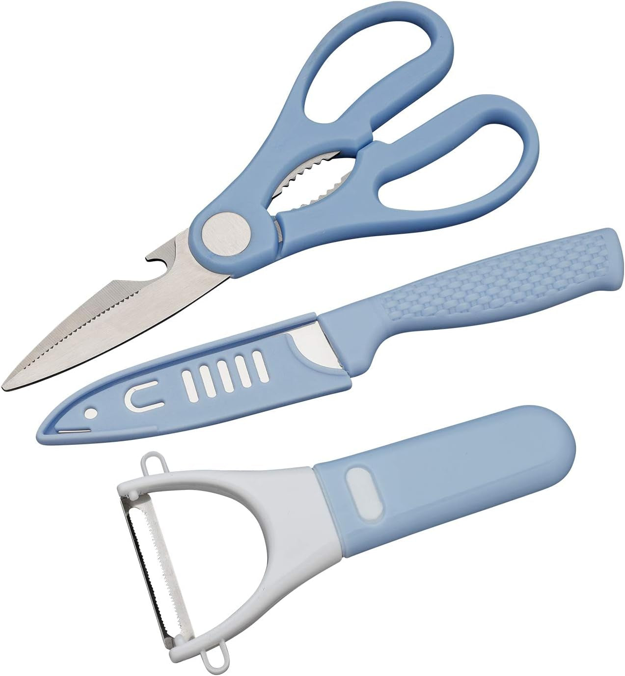 Heavy-Duty Kitchen Shears for General Use - Left-Handed Black Utility Scissors for Adults, Ideal for Food Preparation