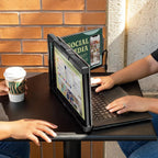 Mobile Pixels Trio 13.3" / Trio Max 14.1" Portable Laptop Monitor, FHD IPS Triple Screen with Built-In Kickstand, Type-C/Usb a Laptop Screen Extender(Optional Magnets), Windows/Android/Macos/Switch